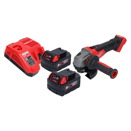 Milwaukee M18 FSAG125X-502 Amoladora angular sin cable 18 V 125 mm sin escobillas + 2x batería 5.0 Ah + cargador