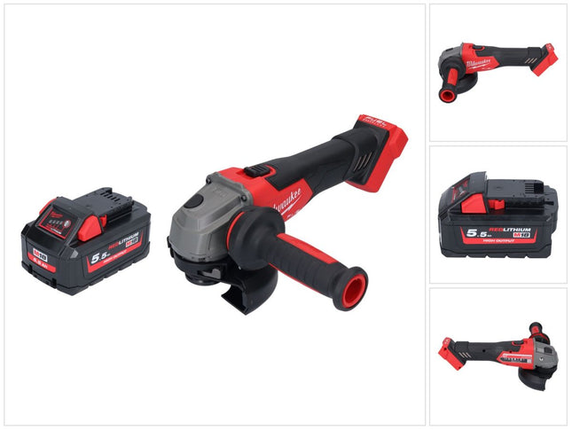 Milwaukee M18 FSAG125X-551 Amoladora angular sin cable 18 V 125 mm sin escobillas + 1x batería 5,5 Ah - sin cargador