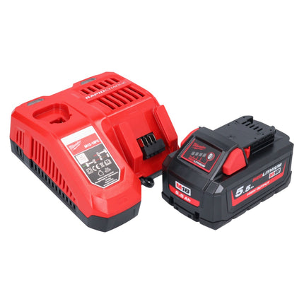 Milwaukee M18 FSAG125X-551 Meuleuse d'angle sans fil 18 V 125 mm Brushless + 1x batterie 5,5 Ah + chargeur