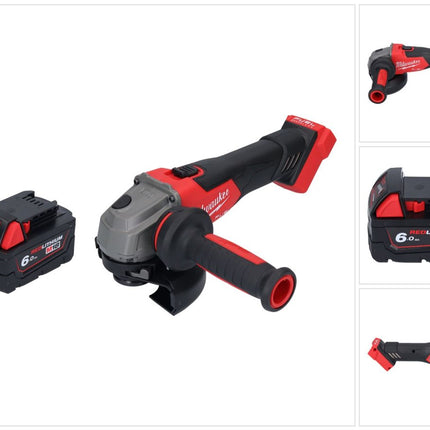Meuleuse d'angle sur batterie Milwaukee M18 FSAG125X-601 18 V 125 mm sans balais + 1x batterie 6,0 Ah - sans chargeur