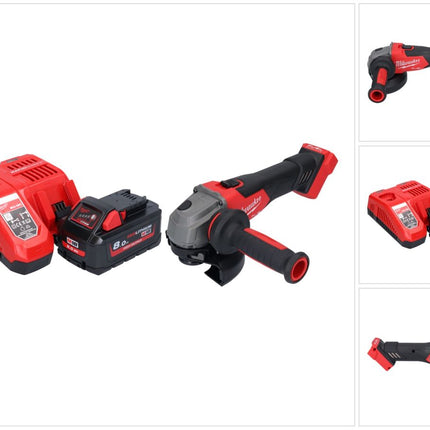 Milwaukee M18 FSAG125X-801 Meuleuse d'angle sans fil 18 V 125 mm Brushless + 1x batterie 8,0 Ah + chargeur
