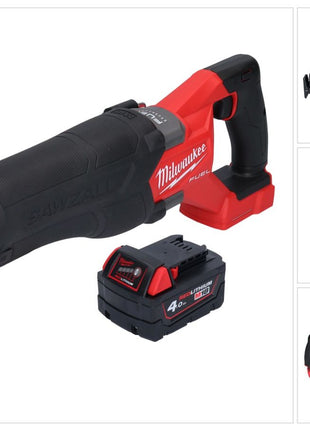 Milwaukee M18 FSZ-401 sega alternativa a batteria 18 V brushless + 1x batteria 4,0 Ah - senza caricabatterie