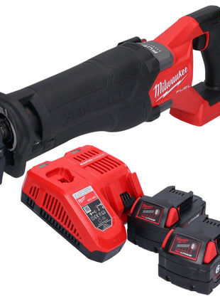 Milwaukee M18 FSZ-602 Akku Recipro Säbelsäge 18 V Brushless + 2x Akku 6,0 Ah + Ladegerät
