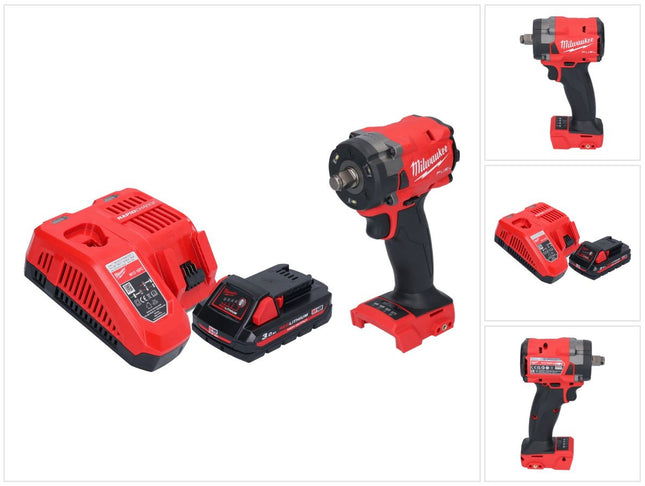 Milwaukee M18 FIW2F12-301 Clé à choc sans fil 18 V 339 Nm 1/2" Brushless + 1x batterie 3,0 Ah + chargeur