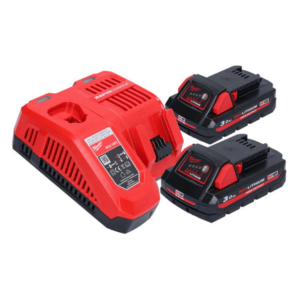Llave de impacto a batería Milwaukee M18 FIW2F12-302 18 V 339 Nm 1/2" sin escobillas + 2x baterías 3,0 Ah + cargador