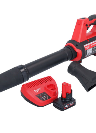Milwaukee M12 BBL-401 akumulatorowa dmuchawa 12 V + 1x akumulator 4,0 Ah + ładowarka