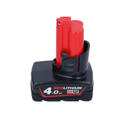 Sierra de cinta a batería Milwaukee M12 BS-401 12 V 41 x 41 mm + 1x batería 4,0 Ah - sin cargador