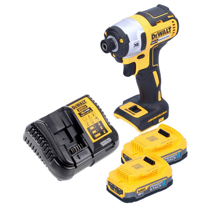 Llave de impacto a batería DeWalt DCF 887 E2 18 V 205 Nm 1/4" sin escobillas + 2x baterías 1,7 Ah + cargador