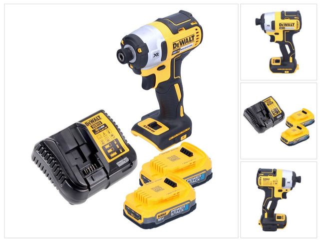 DeWalt DCF 887 E2 18 V 205 Nm 1/4'' Avvitatore a impulsi senza spazzole + 2x batteria 1,7 Ah + caricabatterie