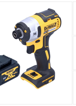 Avvitatore a impulsi a batteria DeWalt DCF 887 N 18 V 205 Nm 1/4" brushless + 1x batteria ricaricabile 4,0 Ah - senza caricabatterie