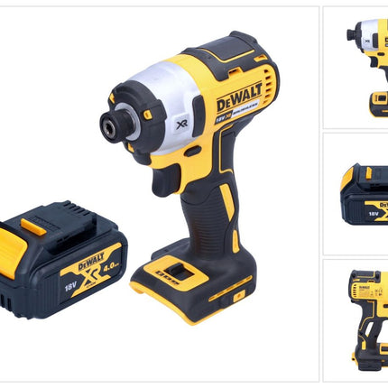 Llave de impacto a batería DeWalt DCF 887 N 18 V 205 Nm 1/4" sin escobillas + 1x batería 4,0 Ah - sin cargador