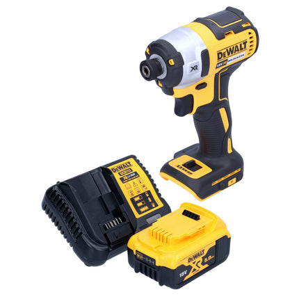 DeWalt DCF 887 P1 cordless impact wrench 18 V 205 Nm 1/4" brushless + 1x rechargeable battery 5.0 Ah + charger