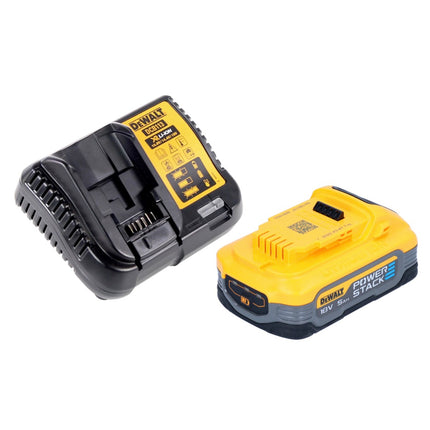 Llave de impacto a batería DeWalt DCF 887 H1 18 V 205 Nm 1/4" sin escobillas + 1x batería power stack 5,0 Ah + cargador