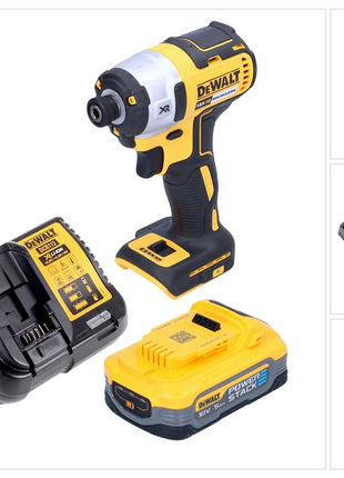 DeWalt DCF 887 H1 Clé à choc sans fil 18 V 205 Nm 1/4" Brushless + 1x batterie Powerstack 5,0 Ah + chargeur