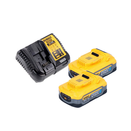 DeWalt DCF 887 H2 cordless impact wrench 18 V 205 Nm 1/4" brushless + 2x battery powerstack 5.0 Ah + charger