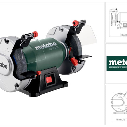 Metabo DS 150 M double sander 370 W 150 x 20 x 20 mm ( 604150000 )