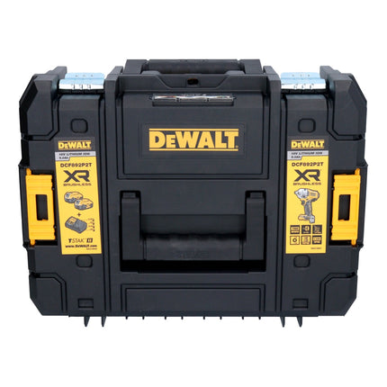 Llave de impacto a batería DeWalt DCF 892 E2T 18 V 813 Nm 1/2" sin escobillas + 2x batería 1,7 Ah + cargador + TSTAK