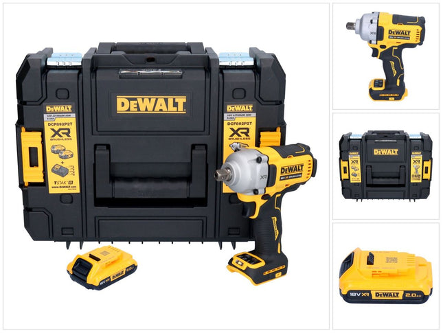 Avvitatore a impatto a batteria DeWalt DCF 892 NT 18 V 813 Nm 1/2" Brushless + 1x batteria 2,0 Ah + TSTAK - senza caricabatteria