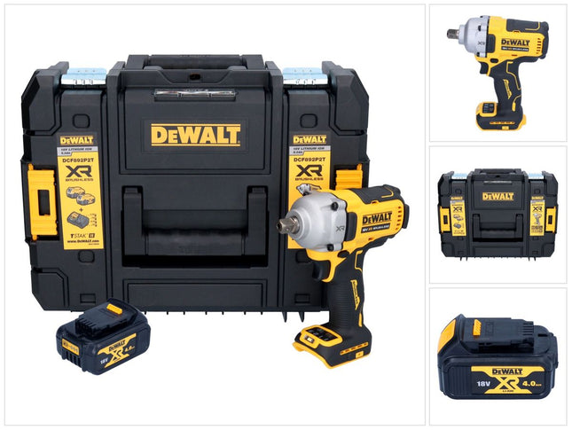 Avvitatore a impatto a batteria DeWalt DCF 892 NT 18 V 813 Nm 1/2" Brushless + 1x batteria 4,0 Ah + TSTAK - senza caricabatteria