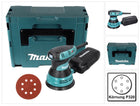 Makita BO 5031 Levigatrice rotorbitale 300 Watt 125 mm + 50x carta abrasiva K320 + Makpac