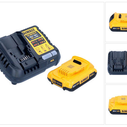 DeWalt DCB 1104 D1 set de arranque con batería 12 V / 18 V 1x batería 2,0 Ah + cargador DCB 1104