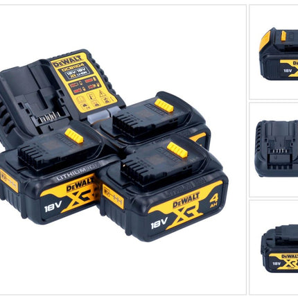 DeWalt DCB 1104 M3 set di avviamento batteria 12 V / 18 V 3x batteria 4,0 Ah + caricabatterie DCB 1104