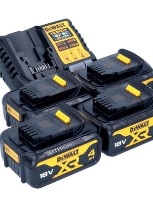 DeWalt DCB 1104 M4 set di avviamento batteria 12 V / 18 V 4x batteria 4,0 Ah + caricatore DCB 1104