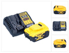 DeWalt DCB 1104 P1 Set di avviamento batteria 12 V / 18 V 1x batteria 5,0 Ah + caricatore DCB 1104