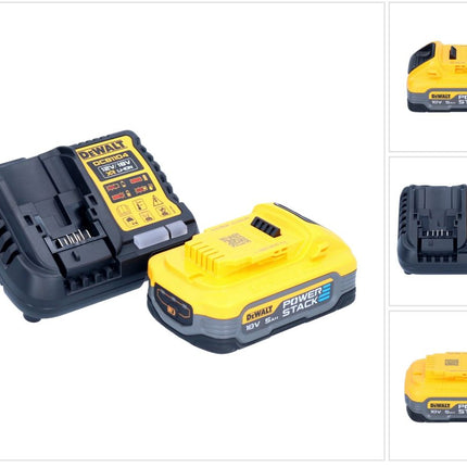 DeWalt DCB 1104 H1 Battery Starter Set 12 V / 18 V 1x batteria Powerstack 5,0 Ah + caricatore DCB 1104