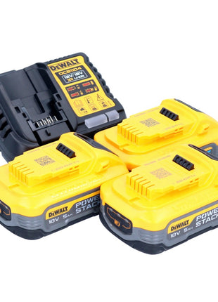 Set di avviamento DeWalt DCB 1104 H3 12 V / 18 V 3x batteria Powerstack 5,0 Ah + caricabatterie DCB 1104