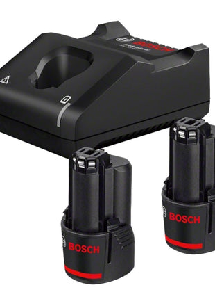 Bosch Professional 12 Volt battery set ( 1600A019R8 ) with 2x GBA battery 2.0 Ah + GAL 12V-40 charger