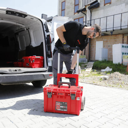 Toolbrothers RHINO XL Cart Plus ULTRA - Mallette à outils mobile 37 l IP66 avec double poignée télescopique