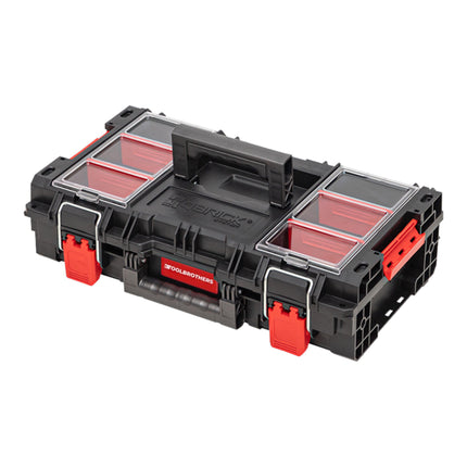 Toolbrothers RHINO XL walizka narzędziowa ECO Comfort+ wysokość M 13,5 l IP66 z wyjmowanymi przegrodami + pudełka