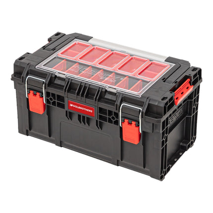 Toolbrothers RHINO XL Werkzeugkoffer ECO Handling+ Höhe L 26 l IP66 mit herausnehmbaren Trennwänden + Boxen