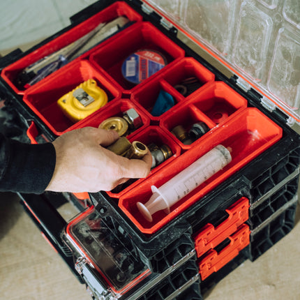 Toolbrothers RHINO L Organizador ECO altura L cajas 452 x 358 x 79 mm 6 l apilable IP54