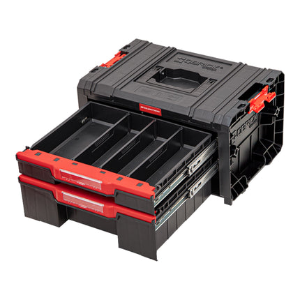 Toolbrothers RHINO L Cajón 2 ECO Basic apilable 450 x 310 x 244 mm 4,5 l 9,5 l IP54 con dos cajones 5 divisores