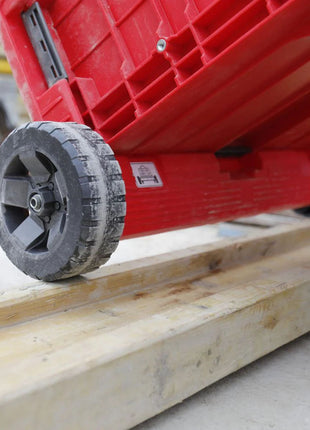 Toolbrothers RHINO XXL mobiler Transportroller ULTRA Standard Rollbrett mit Schwenkrädern aus Metall und Bremse