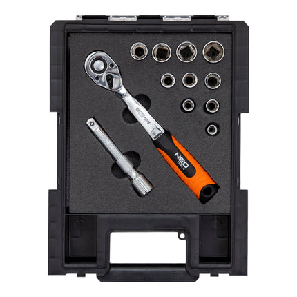 Toolbrothers RHINO XXL Organizador ECO Altura M Personalizado Multicapa 365 x 265 x 77 mm 2,5 l IP66 con inserto de espuma