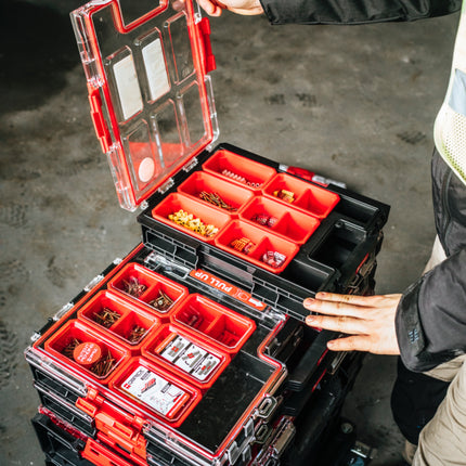 Toolbrothers RHINO XXL Organizer ECO Altura M Cajas 2,5 l IP66 con cajas extraíbles