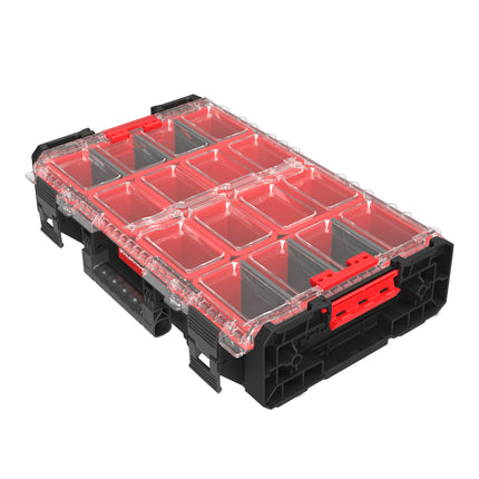 Toolbrothers RHINO XXL Organizador ECO altura XL cajas 13,5 l IP66 con cajas extraíbles + separadores