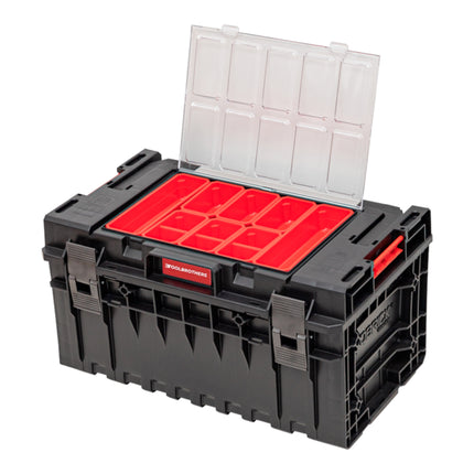 Toolbrothers RHINO XXL Werkzeugkoffer ECO Handling+ Höhe L 38 l IP66 mit herausnehmbaren Trennwänden + Boxen