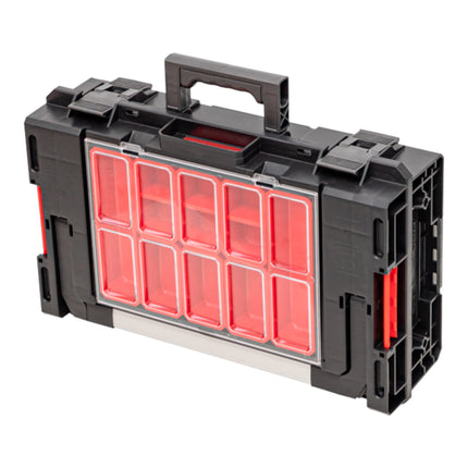 Toolbrothers RHINO XXL Werkzeugkoffer ECO Handling+ Höhe M 15,4 l IP66 mit herausnehmbaren Trennwänden + Boxen