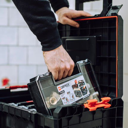 Toolbrothers RHINO L Valigia portautensili ECO Organize+ + 5x L Organizer ECO Mini 19 l IP54