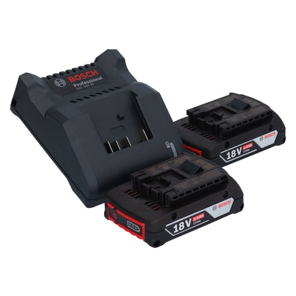 Bosch GSR 18V-55 Professional cordless drill driver 18 V 55 Nm brushless + 2x rechargeable battery 2.0 Ah + charger + L-case