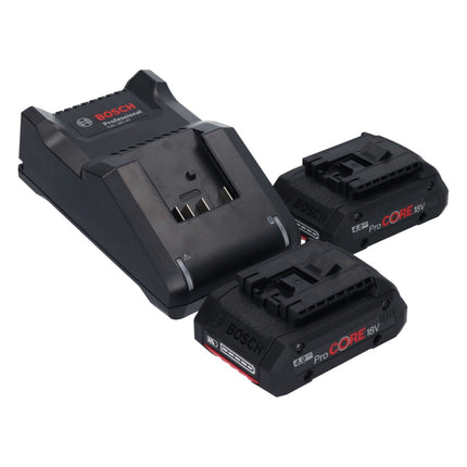 Bosch GSR 18V-55 Taladro atornillador inalámbrico profesional 18 V 55 Nm sin escobillas + 2 baterías ProCORE 4,0 Ah + cargador + estuche L