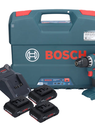 Bosch GSR 18V-45 Professional Perceuse-visseuse sans fil 18 V 45 Nm Brushless ( 0615A5002N ) + 3x batterie ProCORE 4,0 Ah + chargeur + L-Case