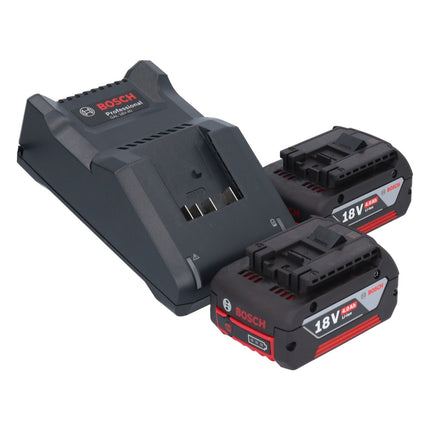 Bosch GSB 18V-55 Taladradora de percusión profesional sin cable 18 V 55 Nm sin escobillas ( 0615990L7C ) + 2x acumulador 4,0 Ah + cargador + maletín