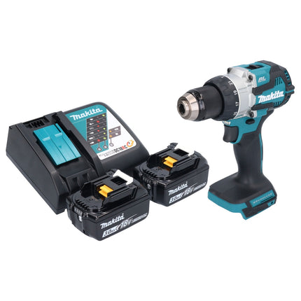 Taladro percutor inalámbrico Makita DHP 489 RF 18 V 73 Nm sin escobillas + 2 baterías 3,0 Ah + cargador