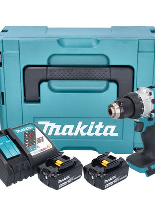 Makita DHP 489 RGJ trapano a percussione a batteria 18 V 73 Nm brushless + 2x batteria ricaricabile 6,0 Ah + caricabatterie + Makpac