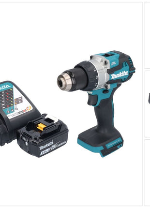 Trapano avvitatore a batteria Makita DDF 489 RF1 18 V 73 Nm brushless + 1x batteria ricaricabile 3,0 Ah + caricabatterie